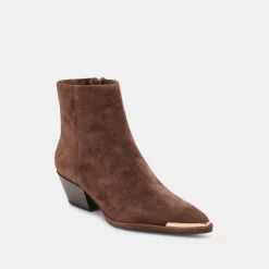 NONAH BOOTIES DK BROWN SUEDE^Dolce Vita Sale