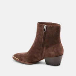 NONAH BOOTIES DK BROWN SUEDE^Dolce Vita Sale