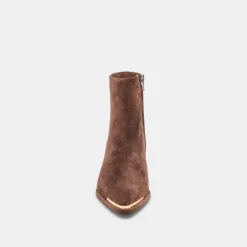 NONAH BOOTIES DK BROWN SUEDE^Dolce Vita Sale