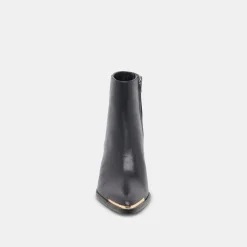 NONAH WIDE BOOTIES BLACK LEATHER^Dolce Vita Best