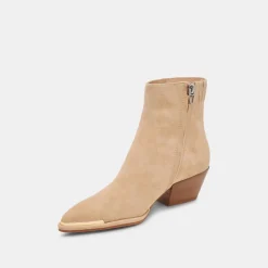 NONAH WIDE BOOTIES TAN SUEDE^Dolce Vita Clearance