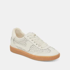 NOTICE EYELET PERF SNEAKERS WHITE LEATHER^Dolce Vita Hot