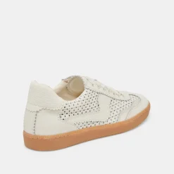 NOTICE EYELET PERF SNEAKERS WHITE LEATHER^Dolce Vita Hot