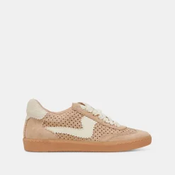 NOTICE EYELET PERF SNEAKERS CAMEL SUEDE^Dolce Vita Fashion