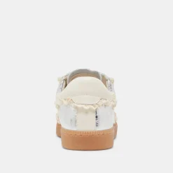 NOTICE LACE SNEAKERS SILVER DISTRESSED LEATHER^Dolce Vita Outlet