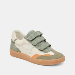 NOTICE VELCRO SNEAKERS OLIVE MULTI CANVAS^Dolce Vita Sale