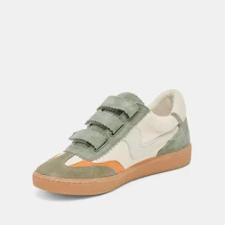 NOTICE VELCRO SNEAKERS OLIVE MULTI CANVAS^Dolce Vita Sale
