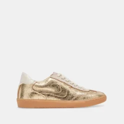 NOTICE WIDE SNEAKERS GOLD DISTRESSED LEATHER^Dolce Vita Hot