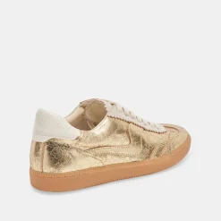 NOTICE WIDE SNEAKERS GOLD DISTRESSED LEATHER^Dolce Vita Hot