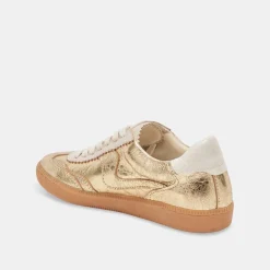 NOTICE WIDE SNEAKERS GOLD DISTRESSED LEATHER^Dolce Vita Hot