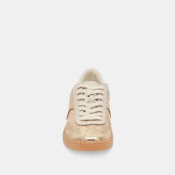 NOTICE WIDE SNEAKERS GOLD DISTRESSED LEATHER^Dolce Vita Hot