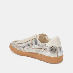 NOTICE WIDE SNEAKERS SILVER DISTRESSED LEATHER^Dolce Vita Best
