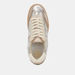 NOTICE WIDE SNEAKERS SILVER DISTRESSED LEATHER^Dolce Vita Best
