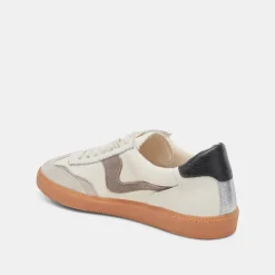 NOTICE WIDE SNEAKERS WHITE GREY LEATHER^Dolce Vita Outlet