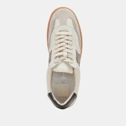 NOTICE WIDE SNEAKERS WHITE GREY LEATHER^Dolce Vita Outlet