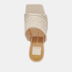 NOVIS HEELS CREAM WOVEN^Dolce Vita Clearance