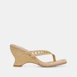 NULLAH WEDGES LT NATURAL RAFFIA^Dolce Vita Fashion
