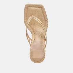NULLAH WEDGES LT NATURAL RAFFIA^Dolce Vita Fashion