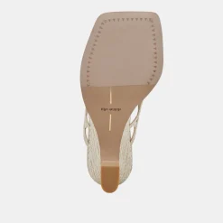 NULLAH WEDGES OATMEAL RAFFIA^Dolce Vita Online