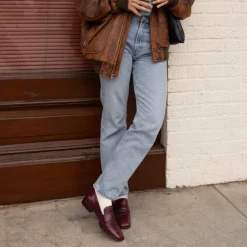 NYGEL LOAFERS CRANBERRY LEATHER^Dolce Vita Online