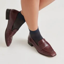 NYGEL LOAFERS CRANBERRY LEATHER^Dolce Vita Online