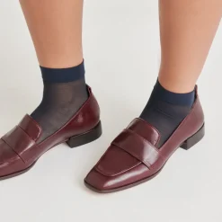 NYGEL LOAFERS CRANBERRY LEATHER^Dolce Vita Online
