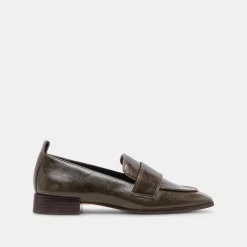 NYGEL LOAFERS DARK OLIVE LEATHER^Dolce Vita Discount