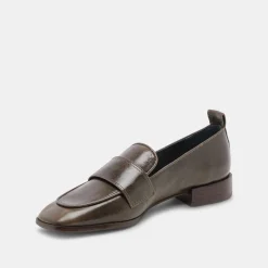 NYGEL LOAFERS DARK OLIVE LEATHER^Dolce Vita Discount