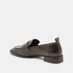 NYGEL LOAFERS DARK OLIVE LEATHER^Dolce Vita Discount