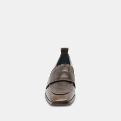 NYGEL LOAFERS DARK OLIVE LEATHER^Dolce Vita Discount