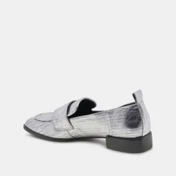NYGEL LOAFERS GRAPHITE METALLIC LEATHER^Dolce Vita Online