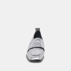 NYGEL LOAFERS GRAPHITE METALLIC LEATHER^Dolce Vita Online