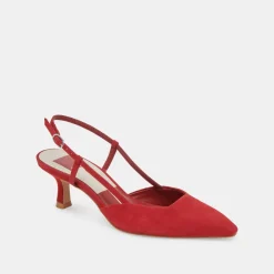 ODELA HEELS CRIMSON SUEDE^Dolce Vita Best