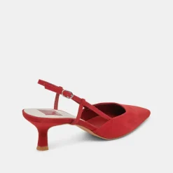 ODELA HEELS CRIMSON SUEDE^Dolce Vita Best