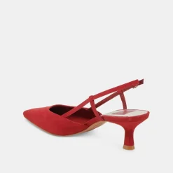 ODELA HEELS CRIMSON SUEDE^Dolce Vita Best