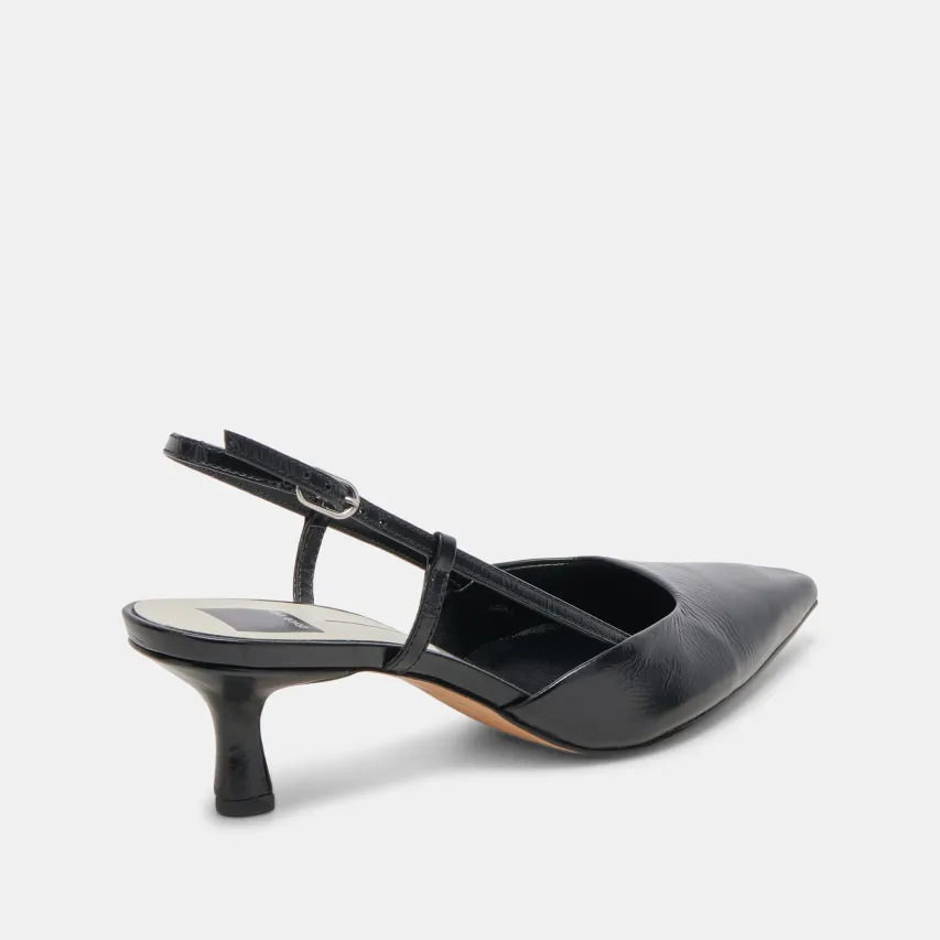 ODELA HEELS MIDNIGHT CRINKLE PATENT^Dolce Vita Discount