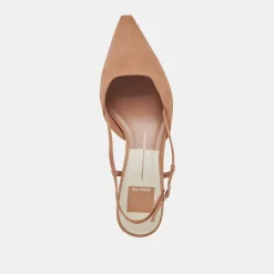 ODELA HEELS TOFFEE SUEDE^Dolce Vita Clearance