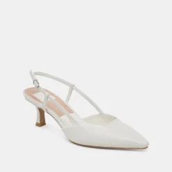 ODELA HEELS WHITE LEATHER^Dolce Vita Best