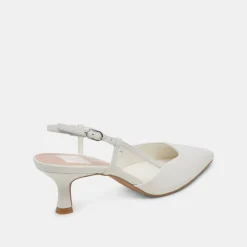 ODELA HEELS WHITE LEATHER^Dolce Vita Best