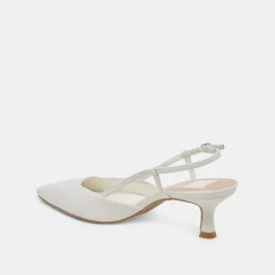 ODELA HEELS WHITE LEATHER^Dolce Vita Best