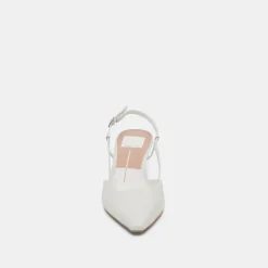 ODELA HEELS WHITE LEATHER^Dolce Vita Best