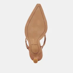 ODELA WIDE HEELS TOFFEE SUEDE^Dolce Vita Online
