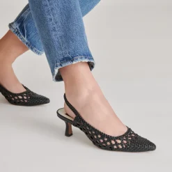 OLYMPA HEELS BLACK STELLA^Dolce Vita Outlet