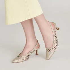 OLYMPA HEELS LIGHT GOLD METALLIC STELLA^Dolce Vita Sale