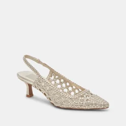 OLYMPA HEELS LIGHT GOLD METALLIC STELLA^Dolce Vita Sale