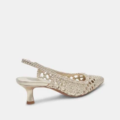 OLYMPA HEELS LIGHT GOLD METALLIC STELLA^Dolce Vita Sale