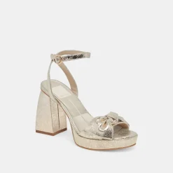 PACIE HEELS PLATINUM DISTRESSED LEATHER^Dolce Vita Fashion