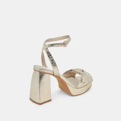 PACIE HEELS PLATINUM DISTRESSED LEATHER^Dolce Vita Fashion