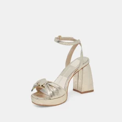 PACIE HEELS PLATINUM DISTRESSED LEATHER^Dolce Vita Fashion