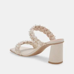 PAILY PEARL HEELS VANILLA PEARLS^Dolce Vita Clearance